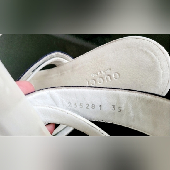 Gucci 100%Authentic Women's Buttery Nappa Leather Thong Flat Sandals IT 35/US 5 - Picture 10 of 16